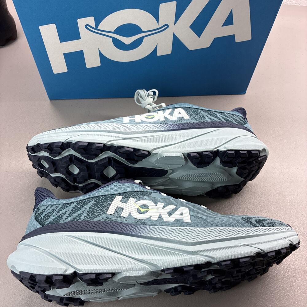 HOKA One One Challenger ATR 7 Men's Blue/Gray/White Low Top Lace Up Size 13 Mens